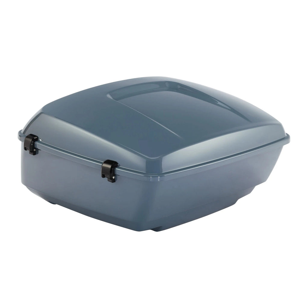 King Trunk for Harley CVO Road Street Glide (2014–2025) Sharkskin Blue Firestorm