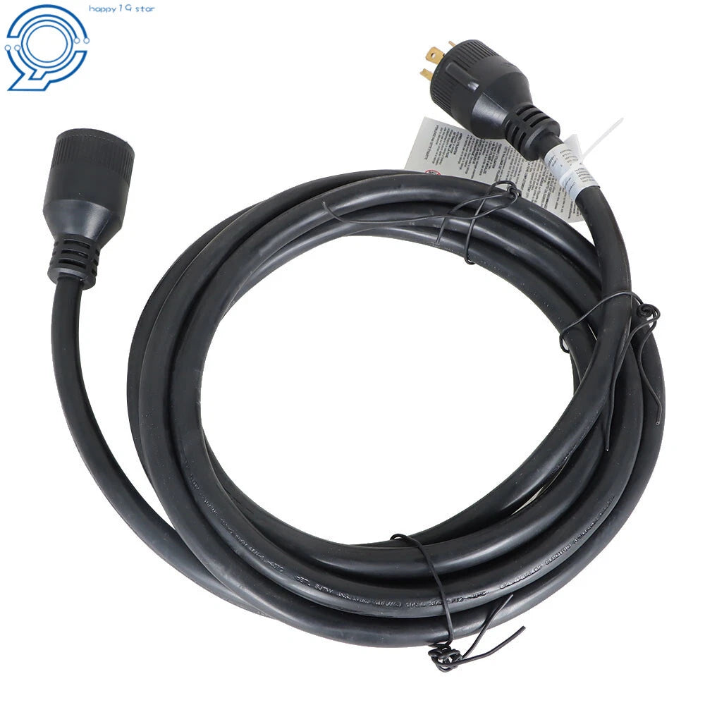 30 Amp Generator Cord and Power Inlet Box Combo Kit 15FT Waterproof