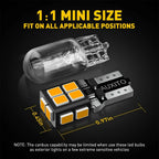 Set of 10 Amber T10 24 LED Front Side Marker Light Bulbs for Various Models