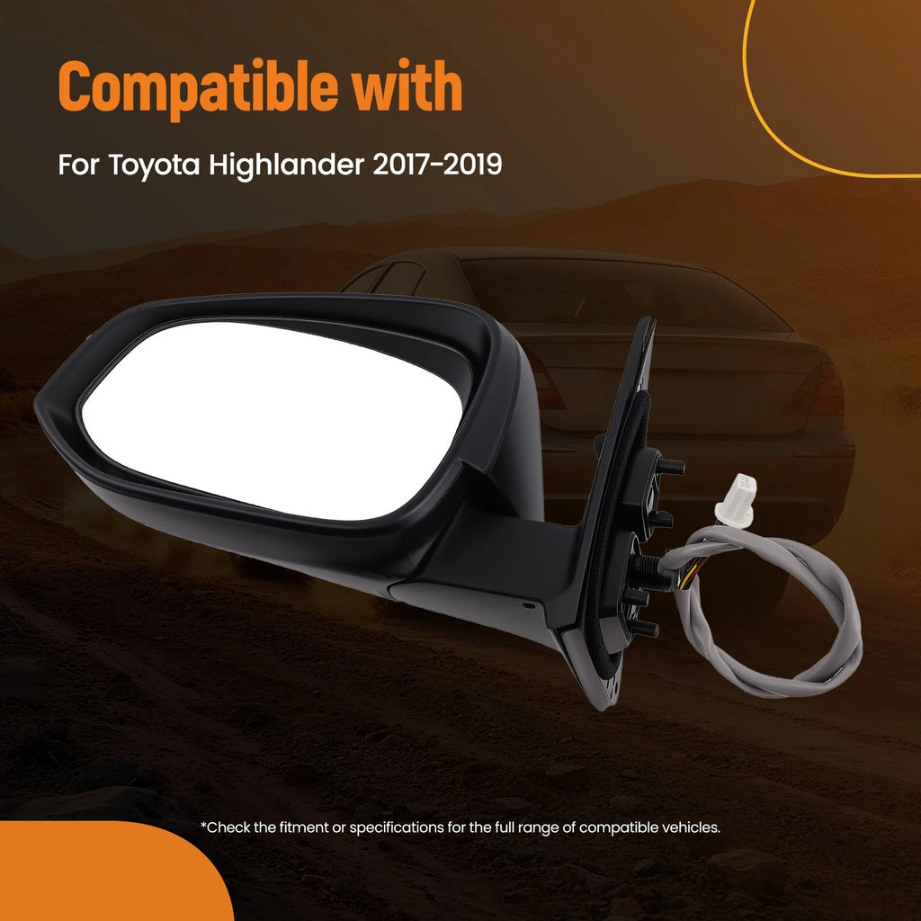 Left Side View Mirror for Toyota Highlander (2017–2019) 879450E040C0 Heated