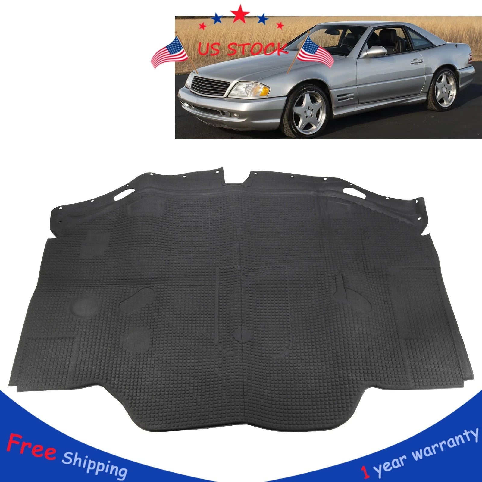 Hood Insulation Pad for Mercedes SL320 SL500 SL600 (1994–1997)
