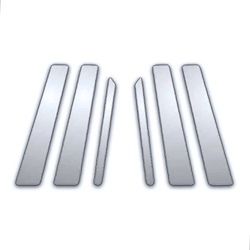 6Pc Chrome Pillar Post Covers for Mercedes S Class W140 (1991–1999)