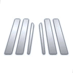 6Pc Chrome Pillar Post Covers for Mercedes S Class W140 (1991–1999)