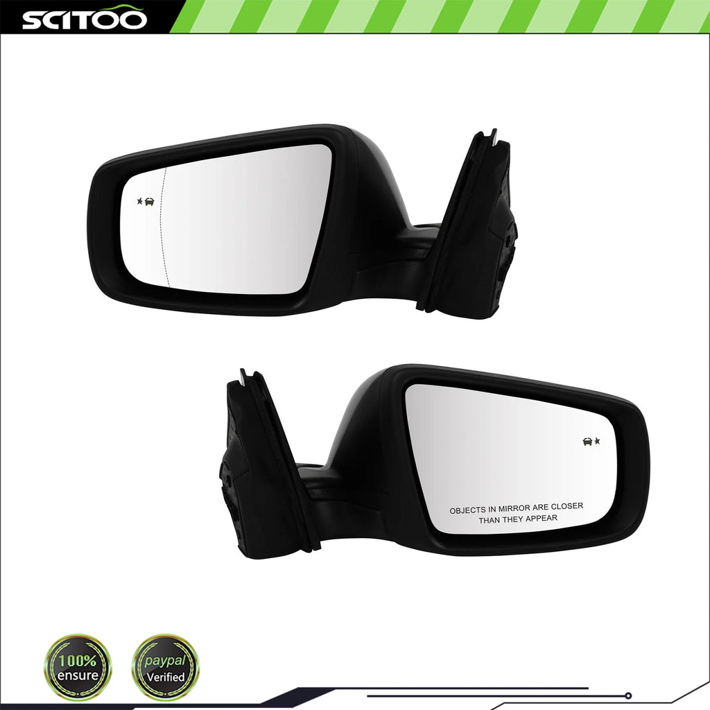 Pair Side Mirrors for Buick LaCrosse (2010–2012) w/Object Sensor, PTM