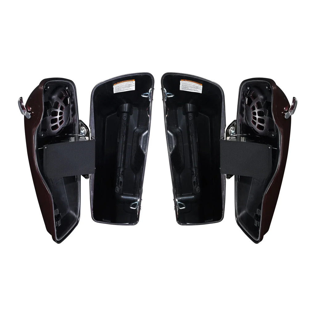 Saddlebag Speaker Lid for Harley Road Glide (2014-2023) - Midnight Crimson/Black