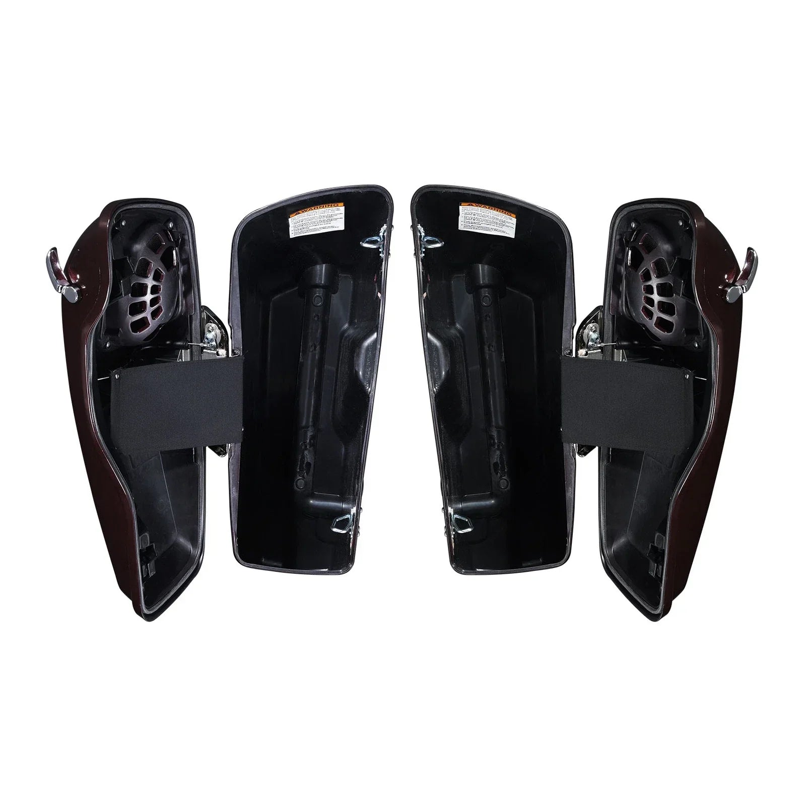 Saddlebag Speaker Lid for Harley Road Glide (2014-2023) - Midnight Crimson/Black