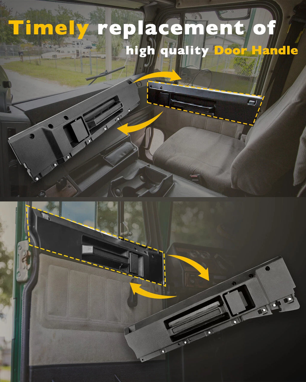 Set of 2 Interior Door Handles for Freightliner (1988-2012)