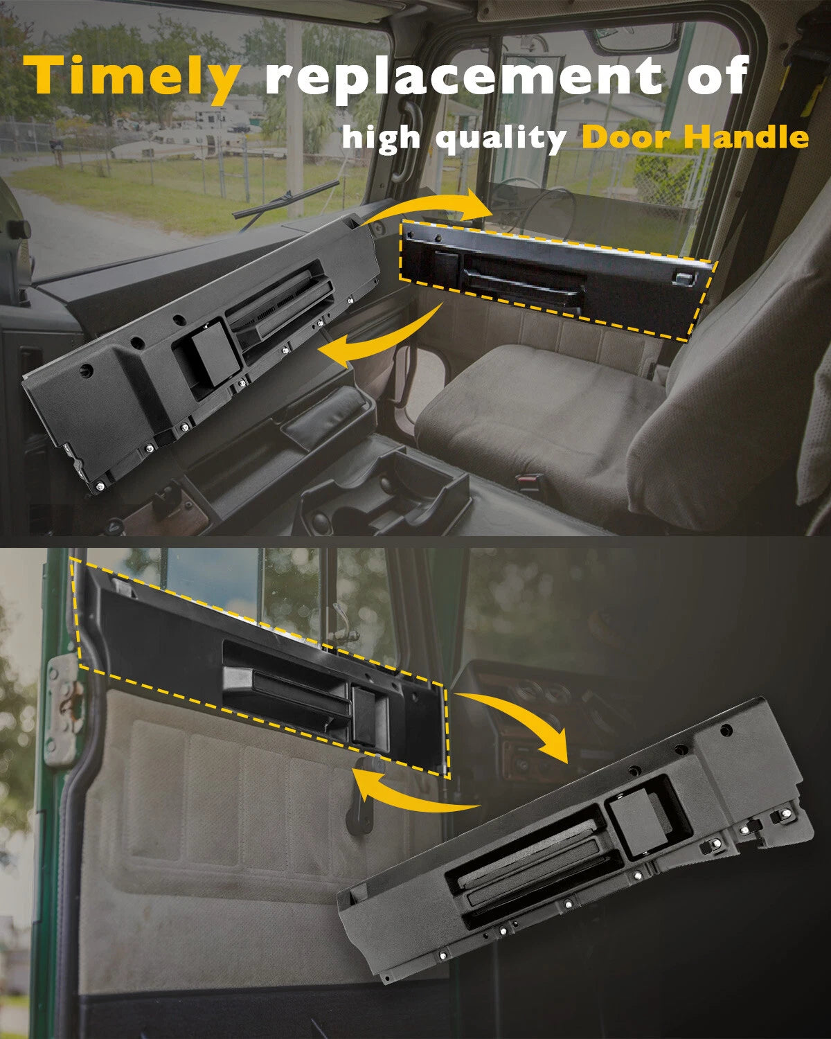 Set of 2 Interior Door Handles for Freightliner (1988-2012)