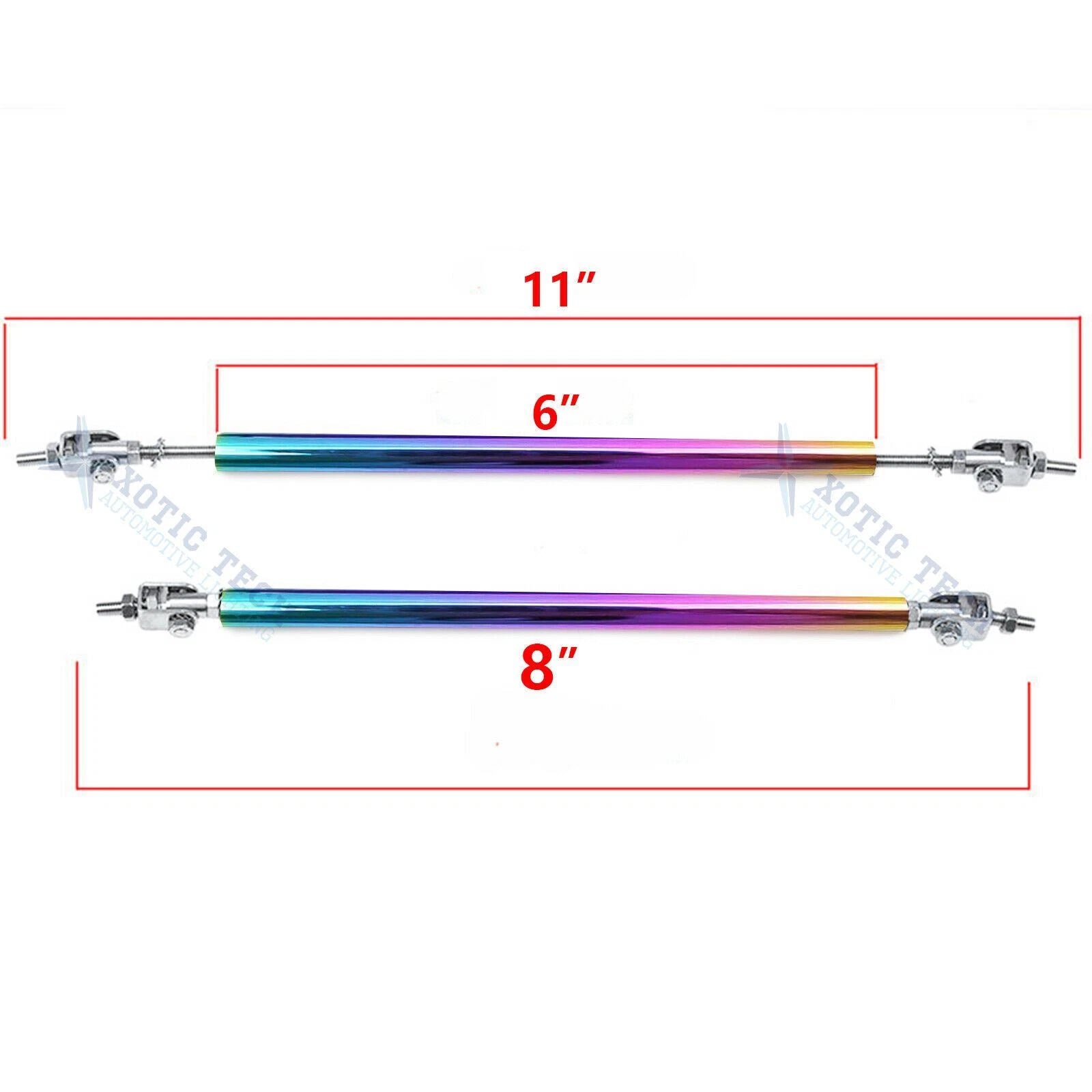 Neo Front Bumper Lip Splitter Support Bars for Dodge Charger (2015-2022)