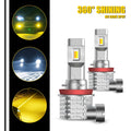 H11 H8 LED Switchback Dual Fog Light White Amber for Infiniti G37 EX35 (2011–2013)