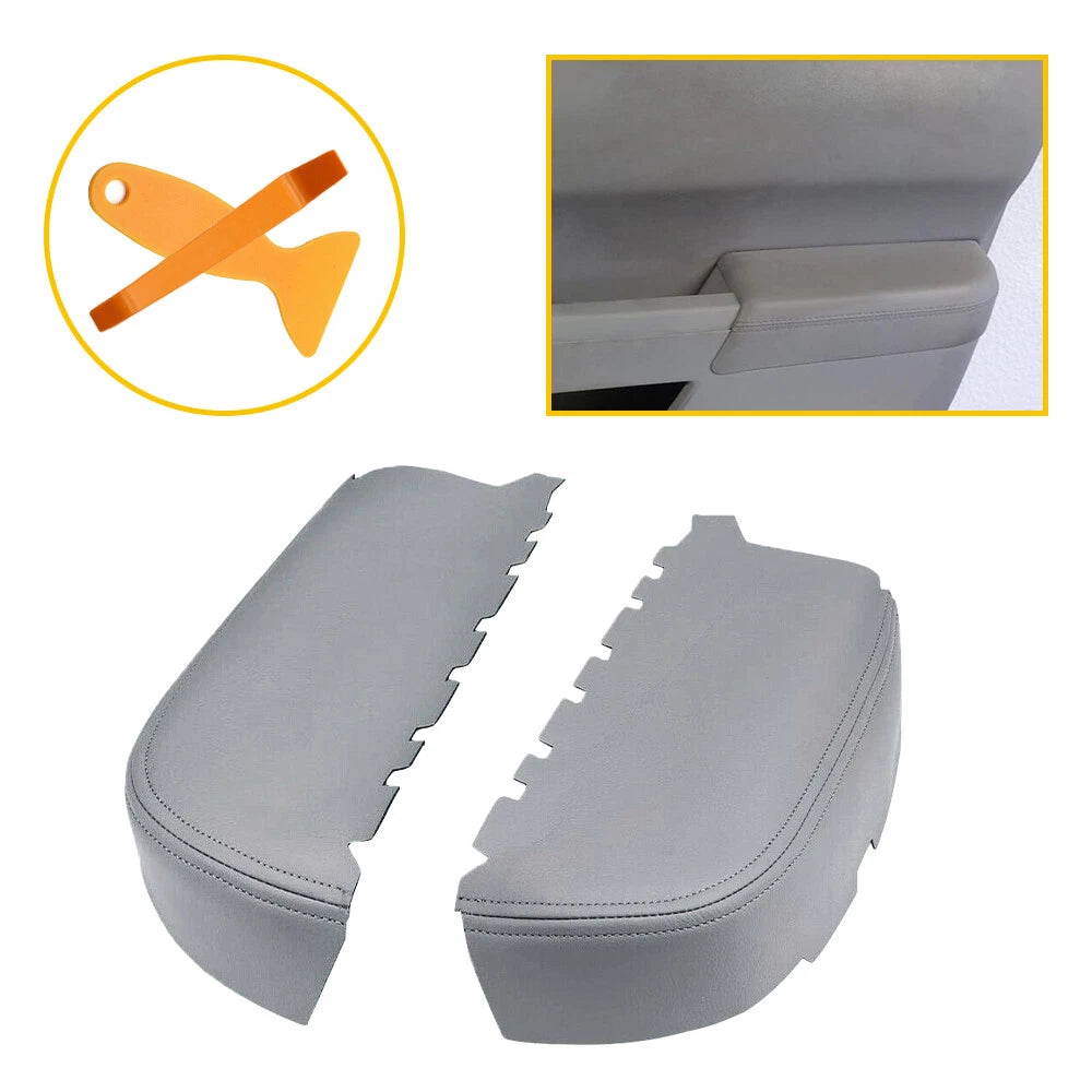 Leather Armrest Cover for Honda Pilot (2009–2015) Gray