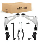 Set of 2 Front Lower Control Arms with Tie Rod Ends for Nissan Altima Maxima