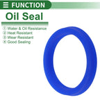 Set of 5 Oil Seal Rotary Shaft Seal 38x46x6mm for Various Models 