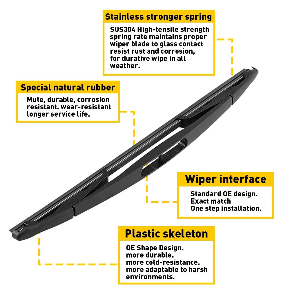 Rear Windshield Wiper Arm & Blade for Ford Flex Lincoln MKT (2009-2019)