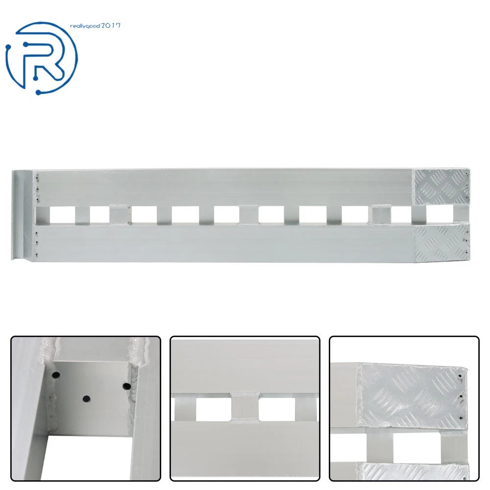 2PC 60'' Aluminum Slip-Proof Ramps for Car Trailer Truck