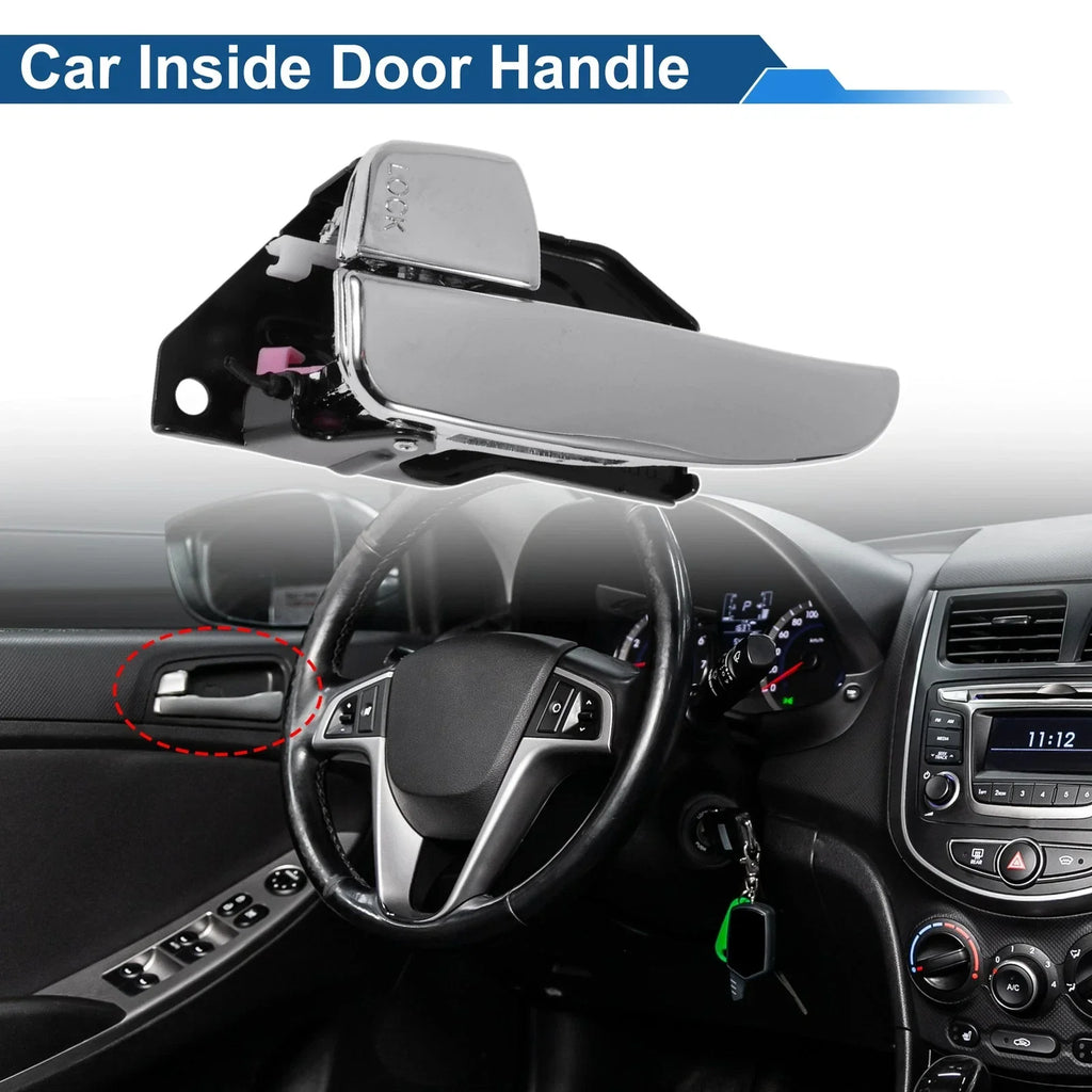 Interior Door Handle for Hyundai Sonata 2001-2005 Black Chrome