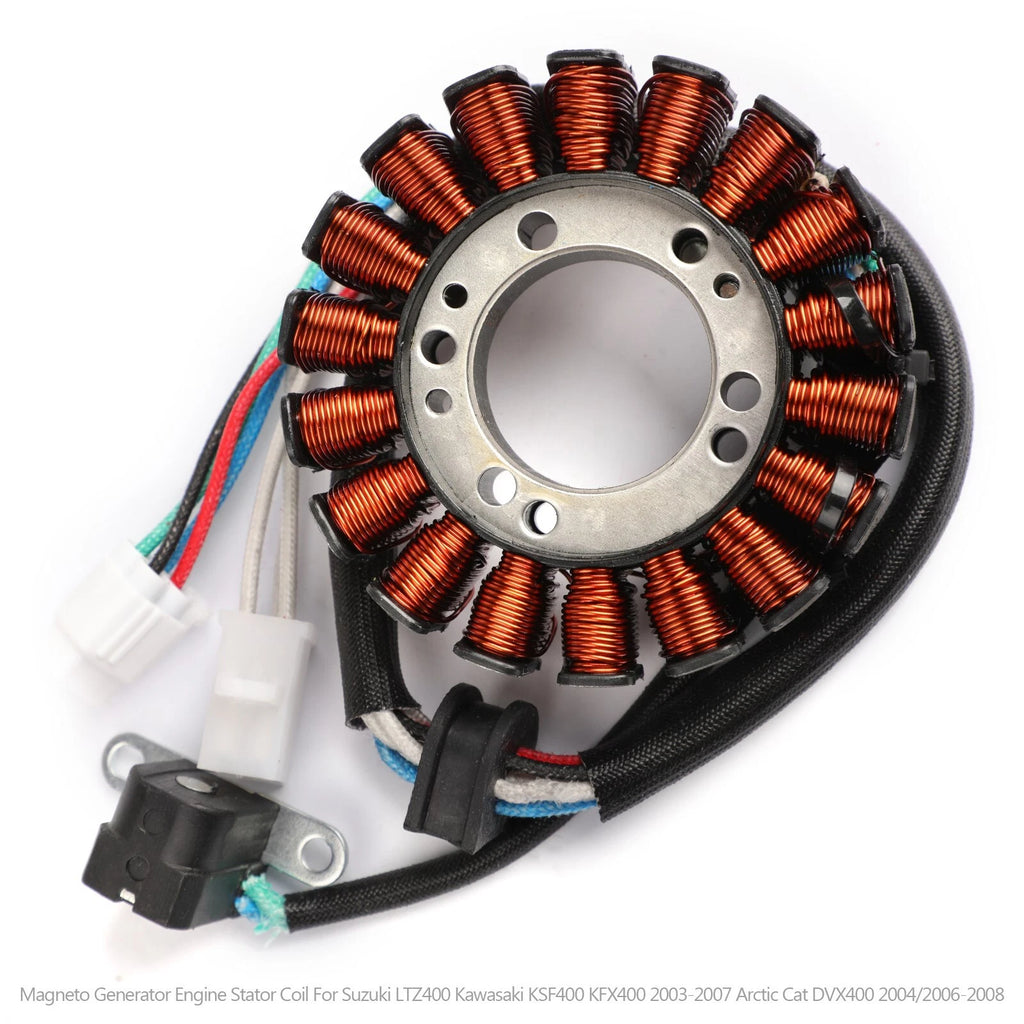 Magneto Generator Stator Coil for Kawasaki KFX400 KSF400 (2003–2007) 21003-S006