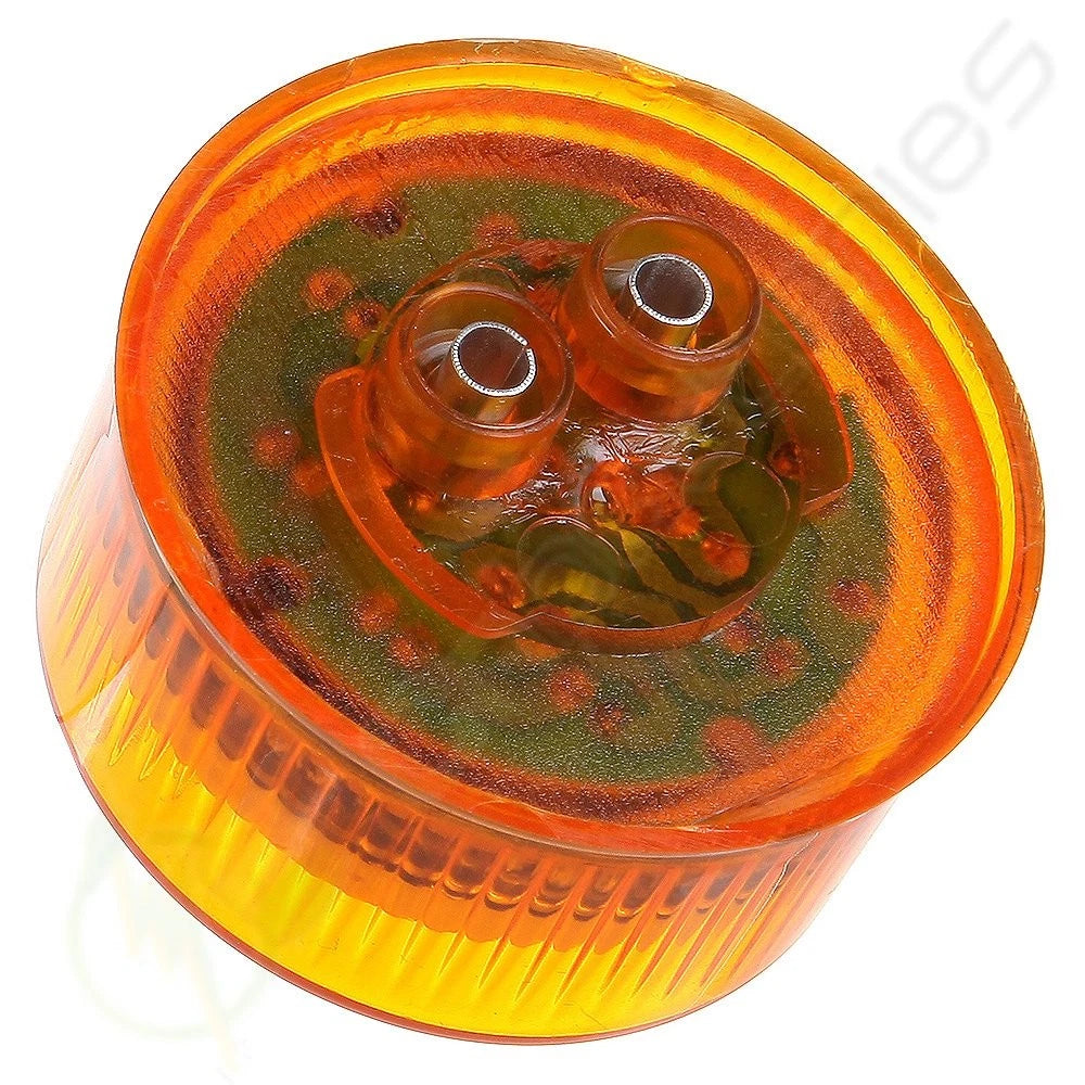 Pack of 10 LED Amber Side Marker Lights 2" Round 12V for Trailer Truck