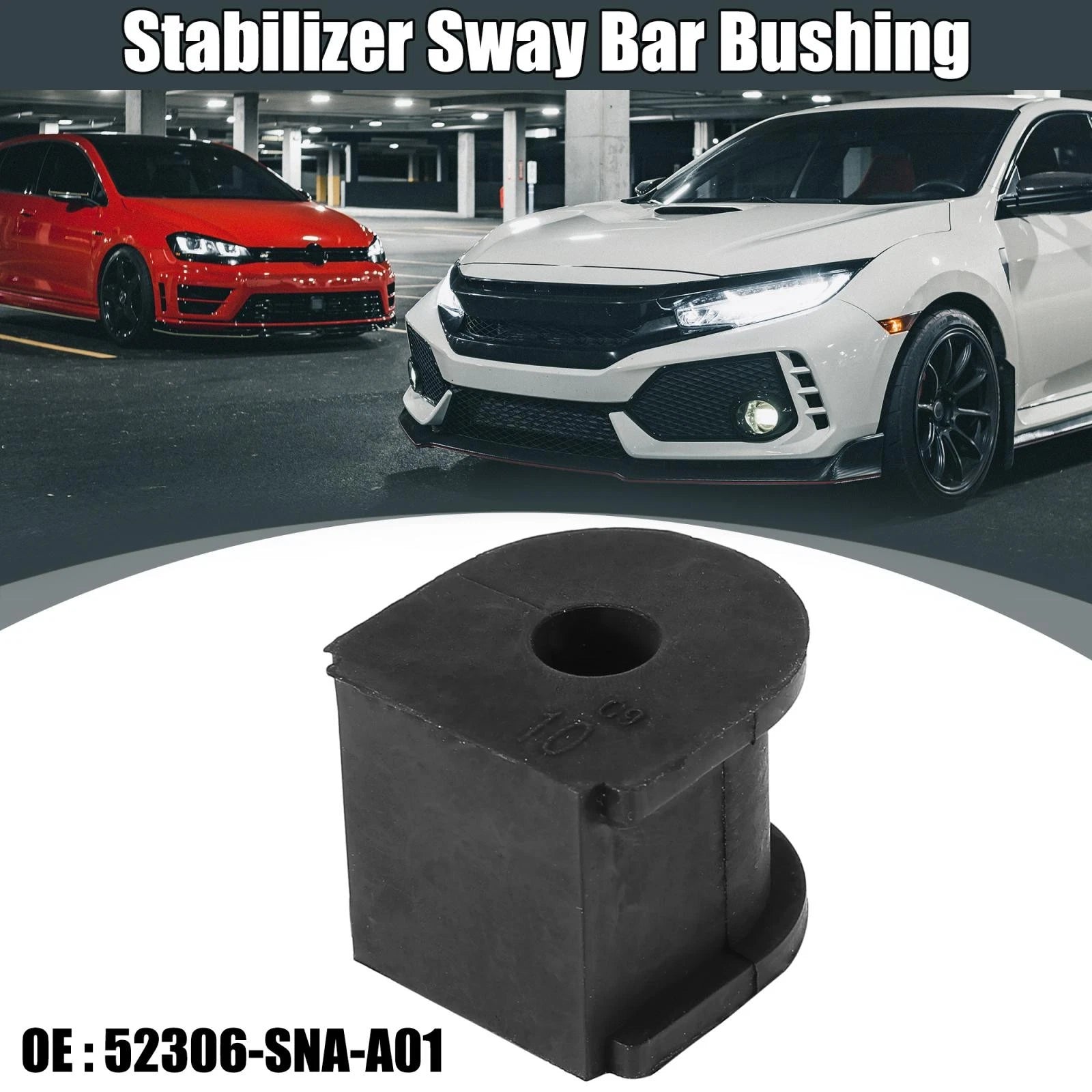 Set of 2 Rear Stabilizer Sway Bar Bushings for Honda Civic (2006–2011) 52306-SNA-A01