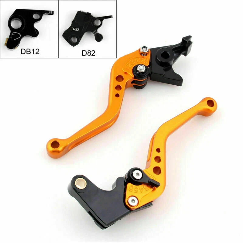 Short Brake Clutch Levers for Ducati Hypermotard 821/Hyperstrada (2013–2015) Gold T9