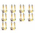 Pack of 10 Cargo Hauler Belt Crank Down Straps 2" Wide 27 ft Long
