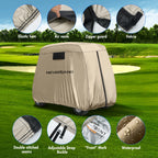 Waterproof Golf Cart Storage Cover for EZGO, Club Car, Yamaha (4 Passenger)