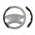 2X Black Carbon Fiber Steering Wheel Cover for Car SUV (2014–2021)