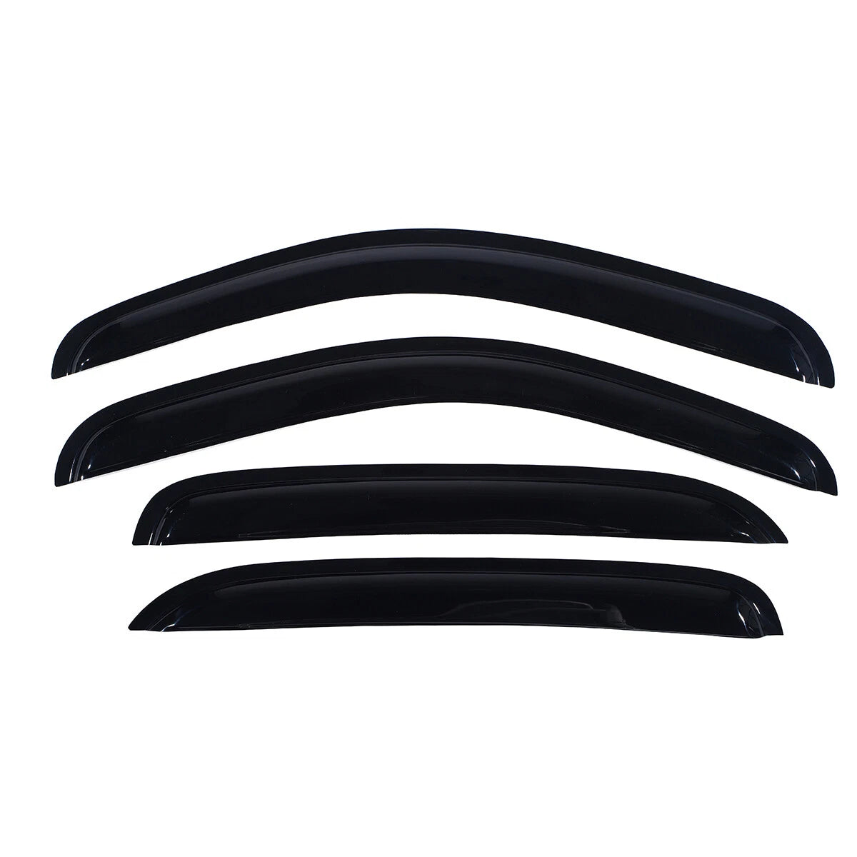 Set of 4 Window Visors for Chevy Silverado 1500 Crew Cab (2007–2014)