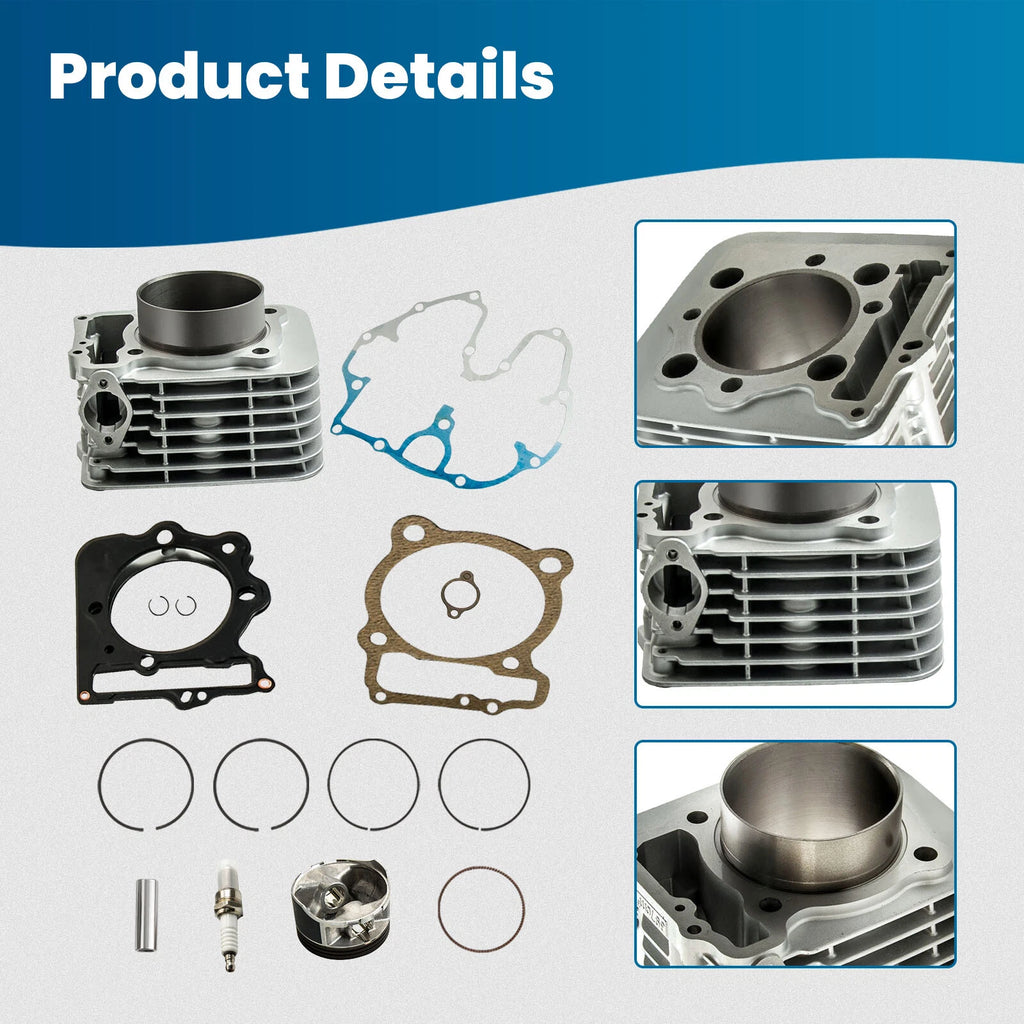 Cylinder Piston Gasket Top End Kit for Honda Sportrax 400 TRX400EX (1999–2008)