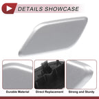 Front Left Washer Nozzle Cover Cap for Subaru Outback (2010–2018) Silver Tone