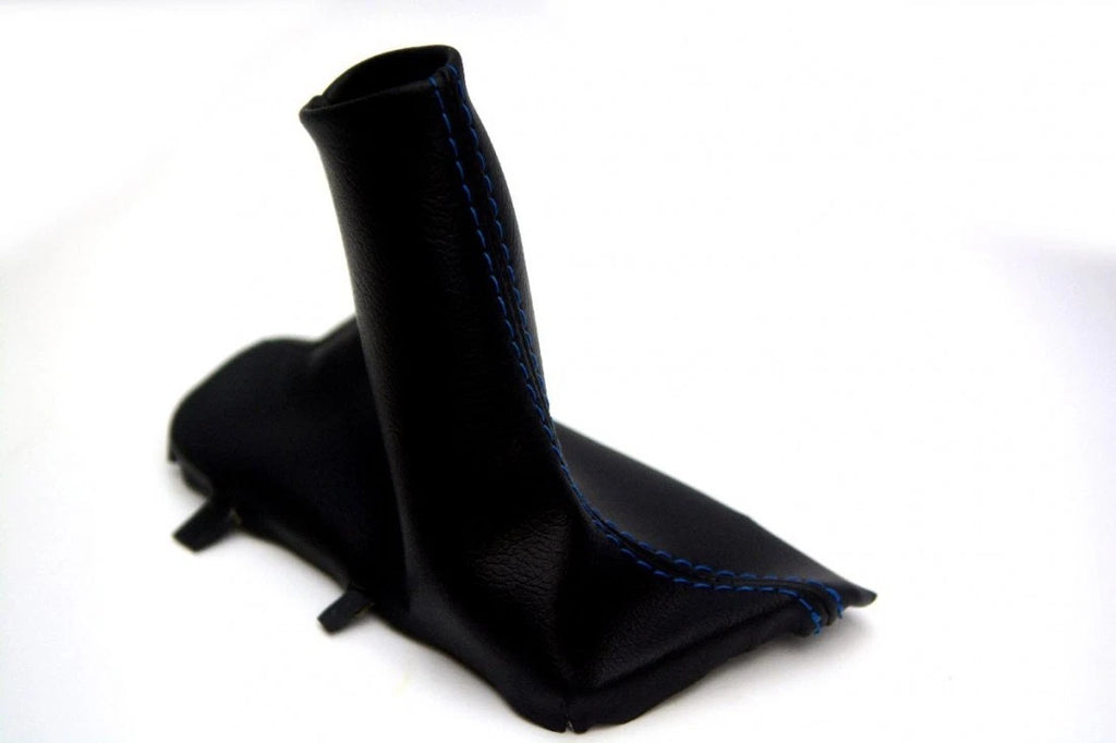Emergency Brake Boot for Volvo S60 (2005–2008) Blue Stitch Leather Synthetic