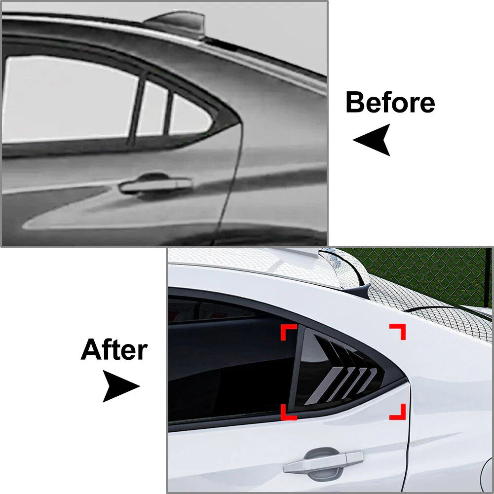 Glossy Black Rear Window Louver Cover for Subaru WRX STI (2022-2025)