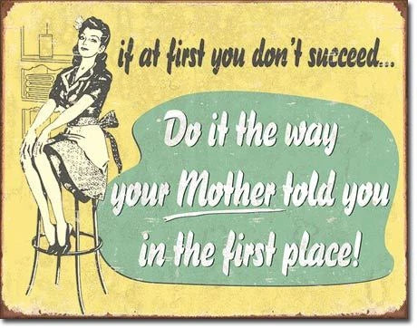 Tin Metal Snap Sign for Home Decor (1950)