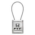 Satin-Chrome Cable Keychain - Officially Licensed for Honda Fit