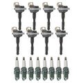 Set of 8 Ignition Coils & NGK G-Power Spark Plugs for BMW E32 E34 XC90 V8