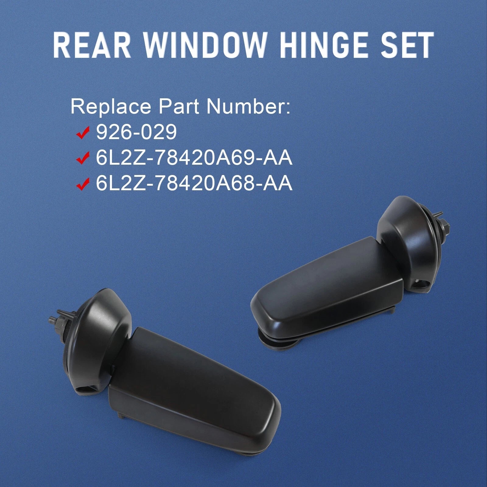 Set of 2 Rear Lift Gate Glass Window Hinges for Ford Explorer