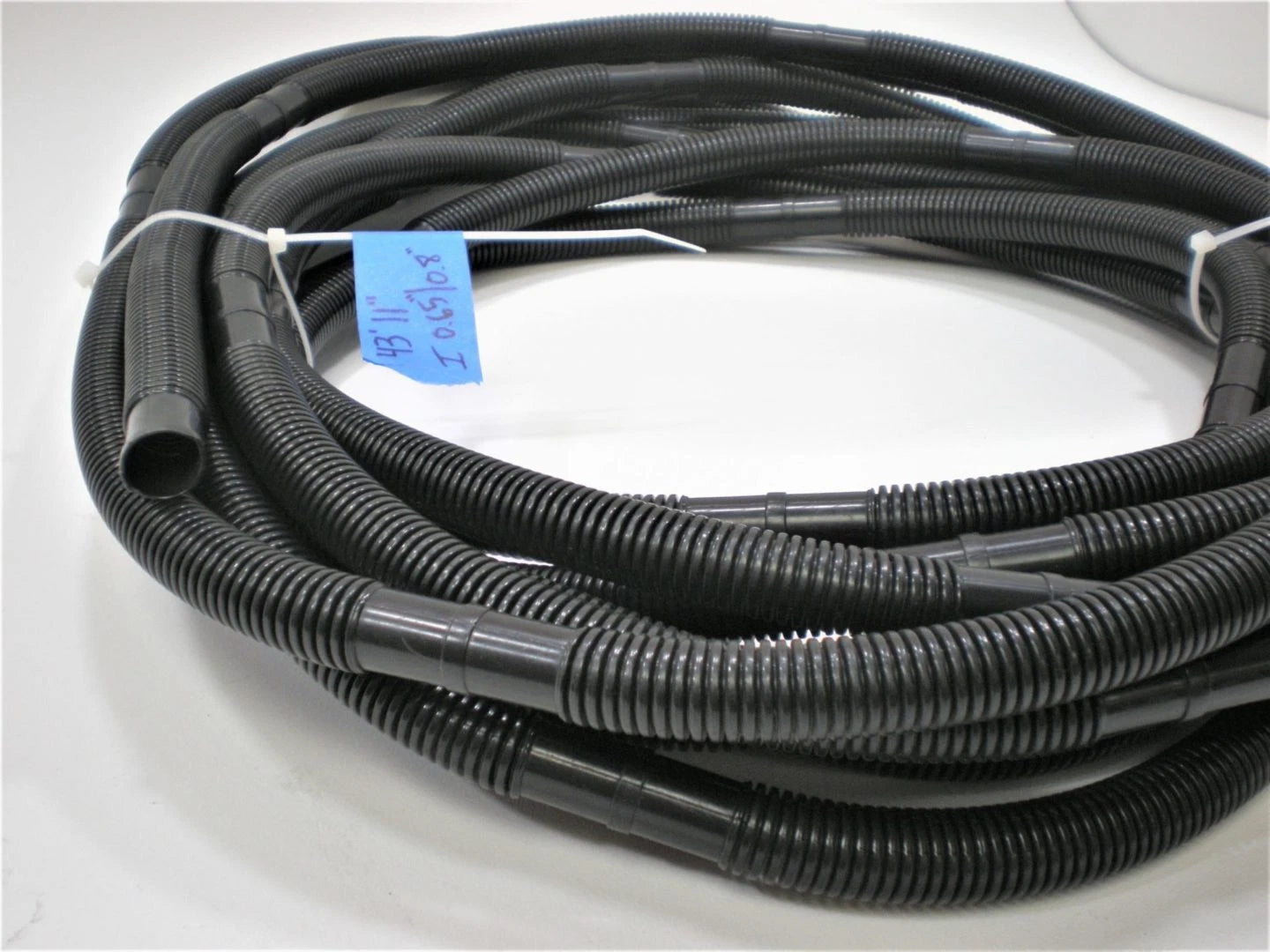 Corrugated Electrical Wiring Conduit Flex Tubing 0.65"x43'11" for Marine Boat