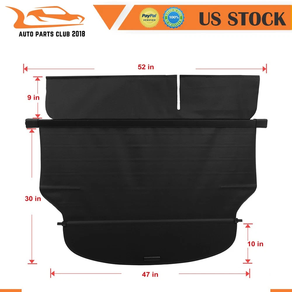 Trunk Cargo Cover Shield for Jeep Cherokee (2014–2018)