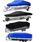 1X Marine Grade V/Tri-Hull Boat Cover for Runabout (Trailerable, Waterproof)