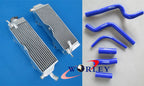 Aluminum Radiator & Red Silicone Hose for Honda CR500 CR500R (1989)