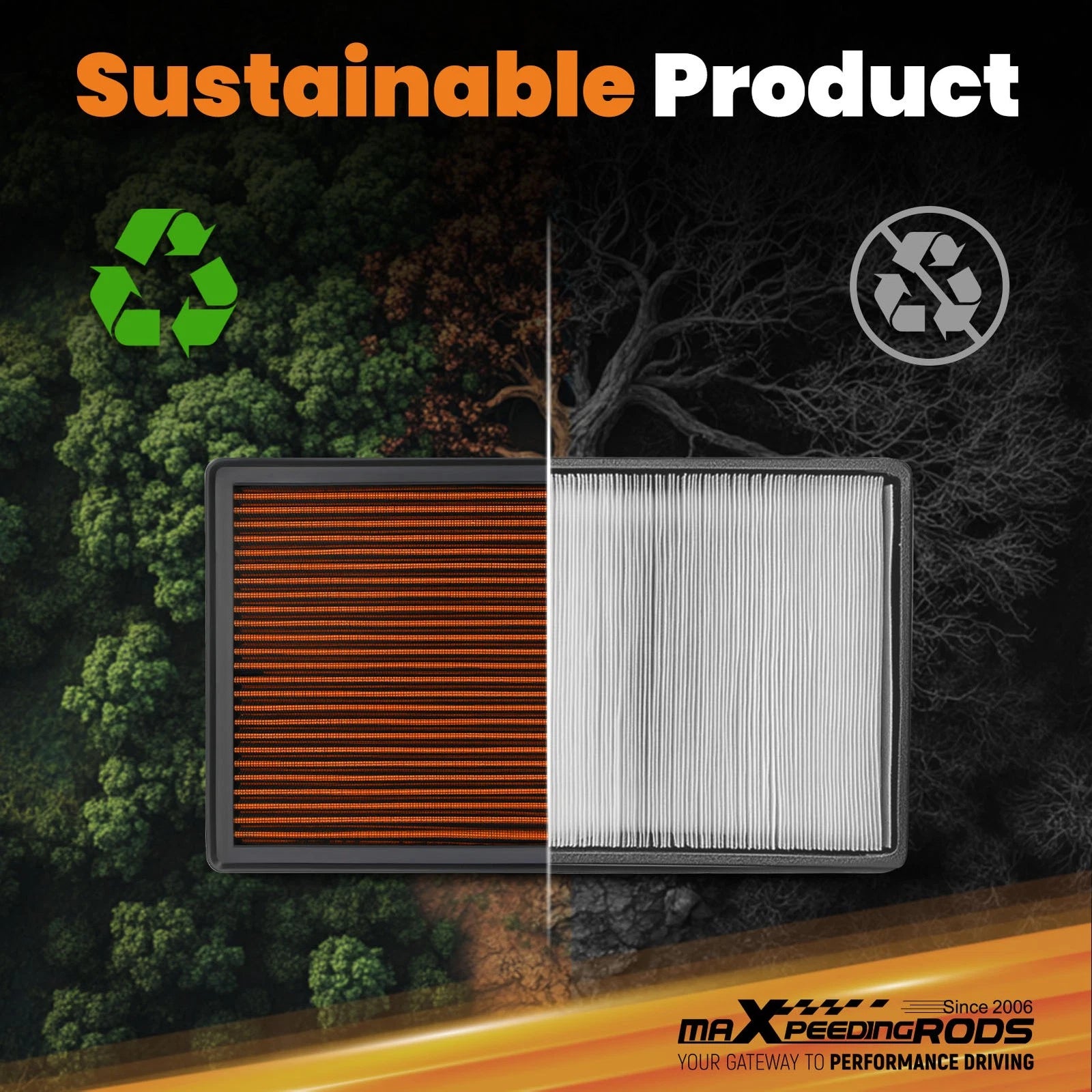 Engine Air Filter for Chevy Silverado GMC Sierra 1500 (2014-2023)