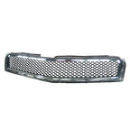 Front Grille Replacement Black Chrome Plastic for Chevrolet Traverse (2009–2012)