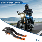 Short Long Brake Clutch Levers for Suzuki Hayabusa GSXR1300 (2008–2020) Black Orange