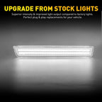 2X Front Bumper LED Side Marker Parking Lights for Dodge Challenger (2015-2022)