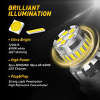 Set of 4 3157 4157 LED Bulbs for Backup Reverse Tail Parking Light
