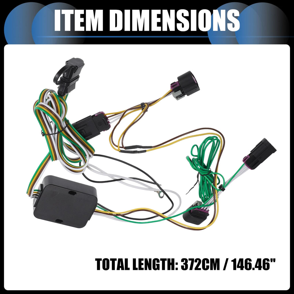 Set of 4-Pin Trailer Wiring Harness Kit for Ford Transit-150 (2015–2022)