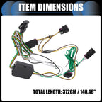 Set of 4-Pin Trailer Wiring Harness Kit for Ford Transit-150 (2015–2022)