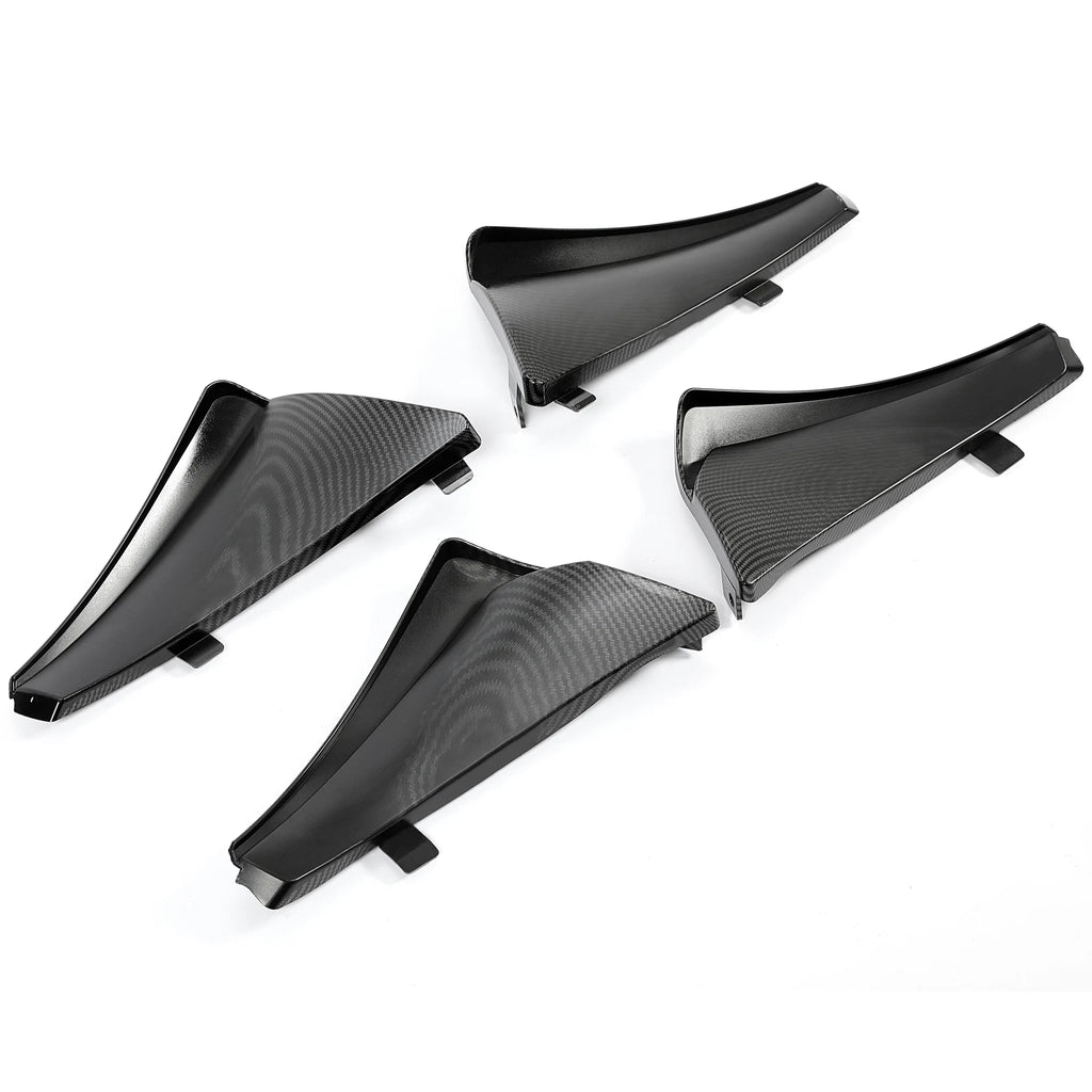 Set of 4 Carbon Flash Look Splash Guards for Corvette C8 (2020–2025)