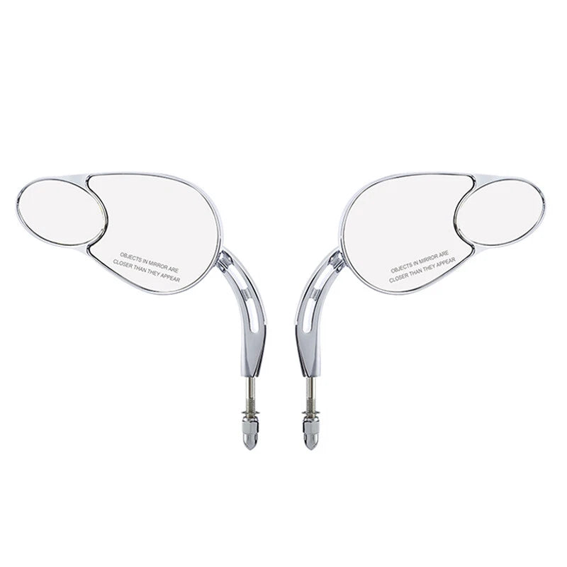 Chrome Rear View Mirrors for Harley Dyna Softail Sportster