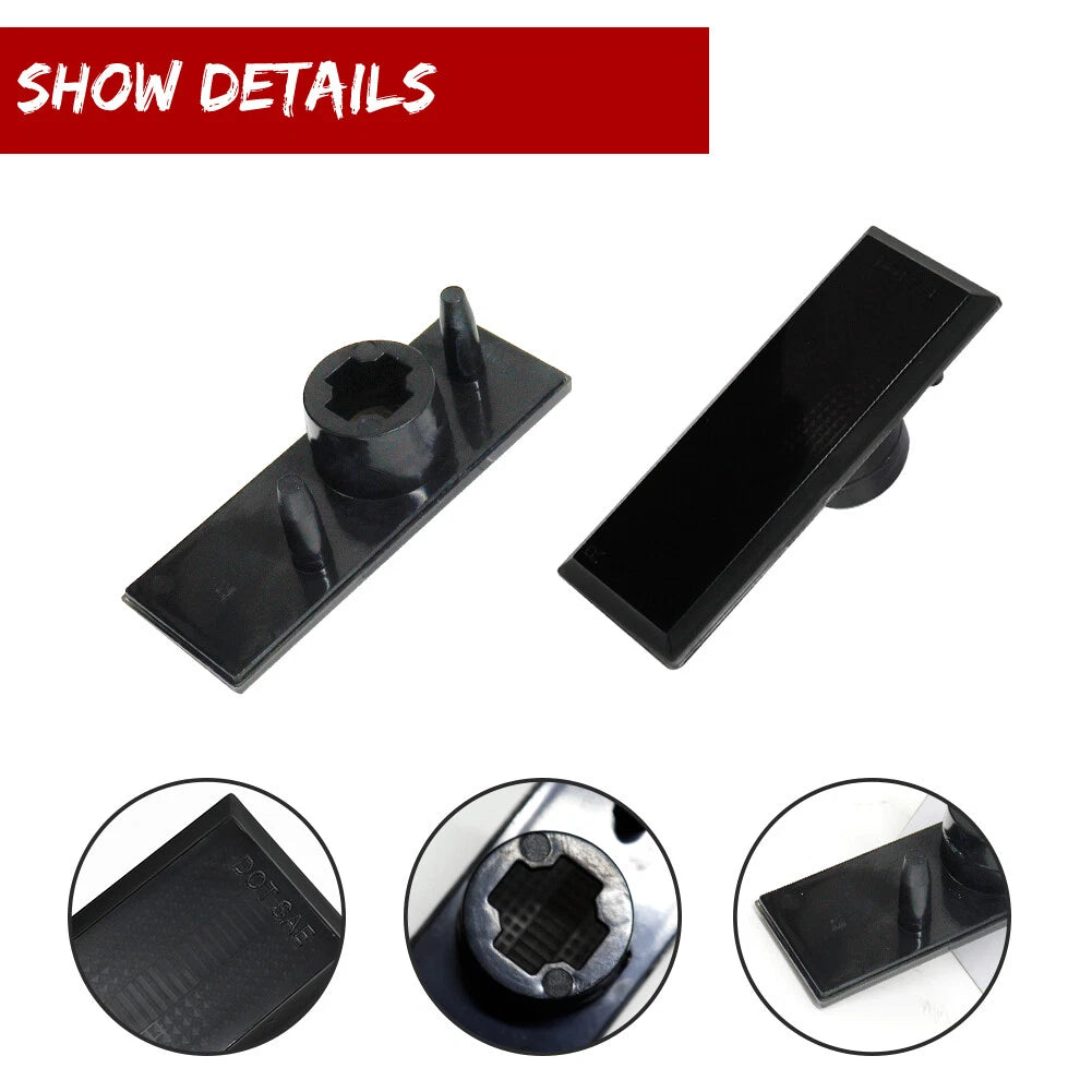 2X Smoke Side Marker Lights for Oldsmobile Cutlass 442 (1981–1988)
